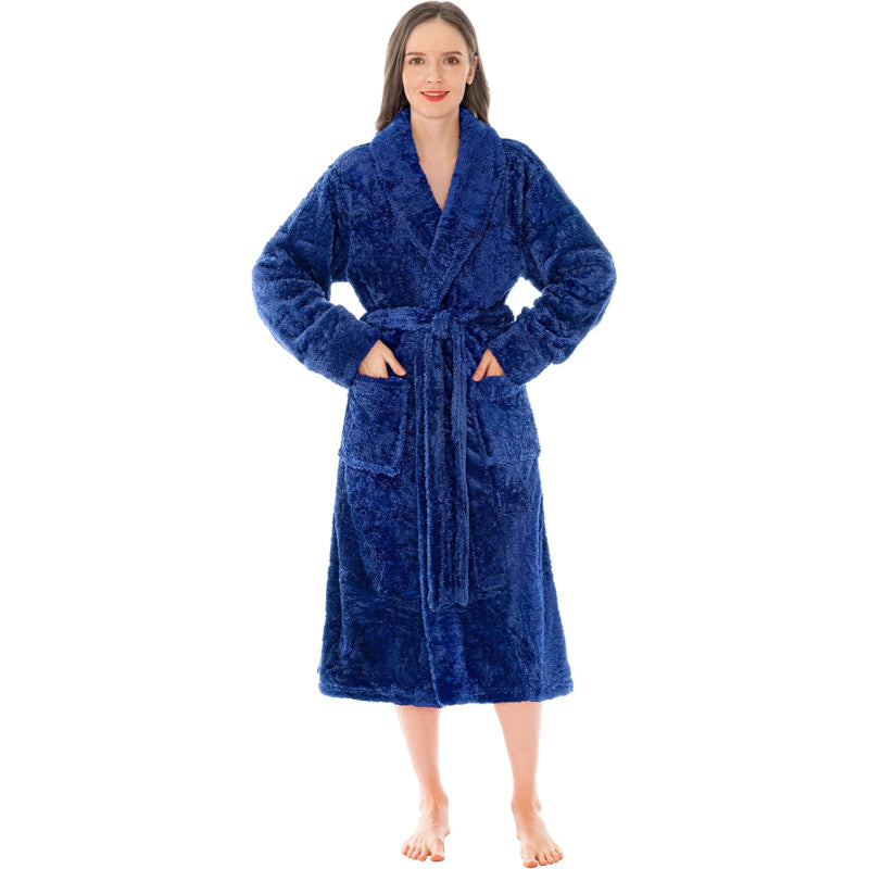 Fluffy Plush Soft Bathrobe-Original Pajamas