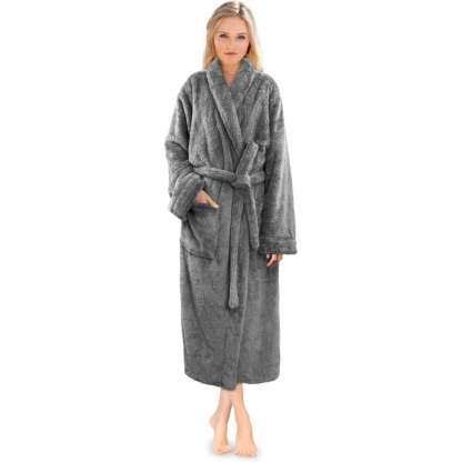 Fluffy Plush Soft Bathrobe-Original Pajamas