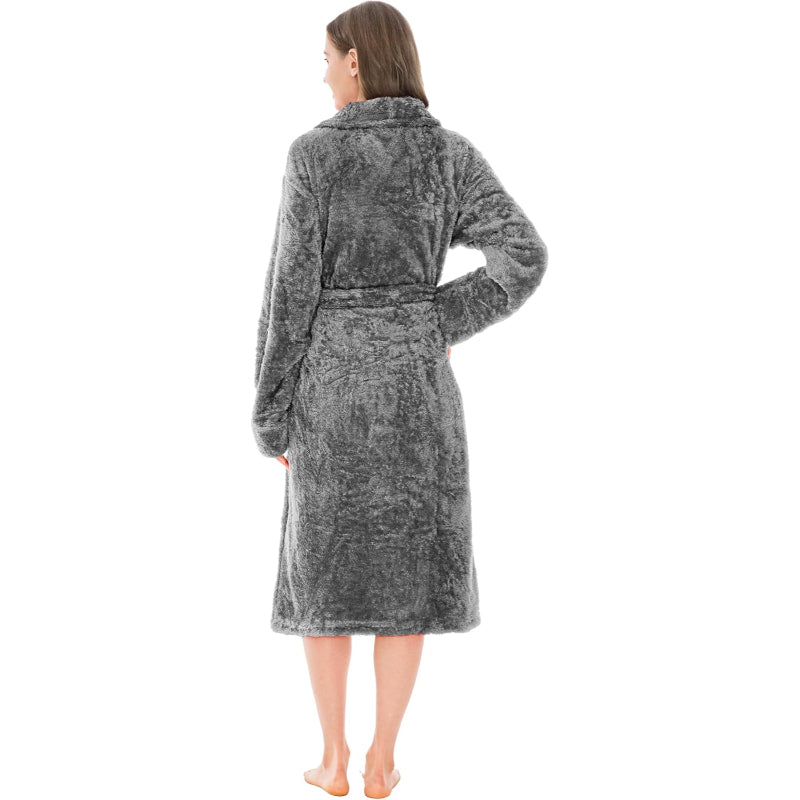 Fluffy Plush Soft Bathrobe-Original Pajamas