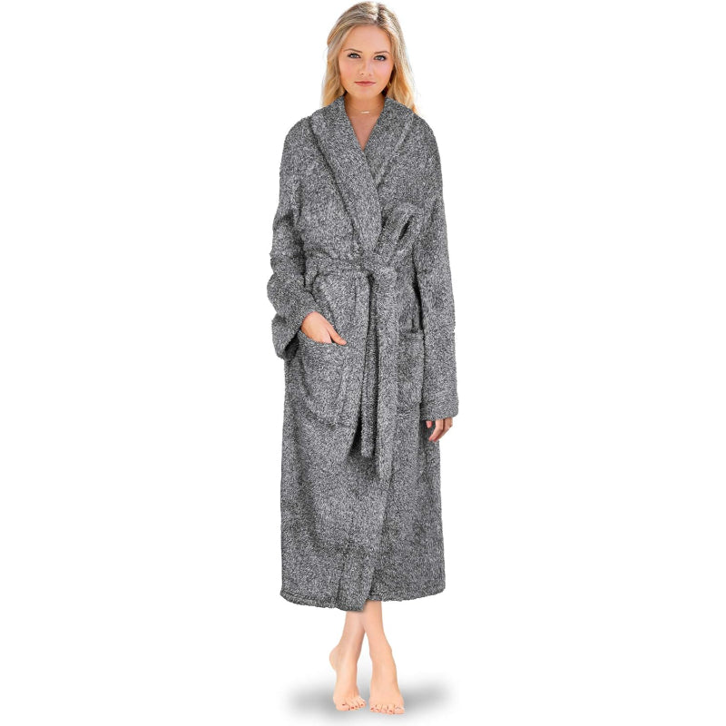 Fluffy Plush Soft Bathrobe-Original Pajamas