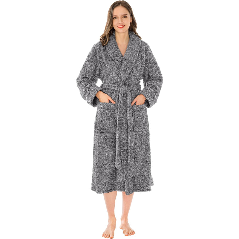 Fluffy Plush Soft Bathrobe-Original Pajamas