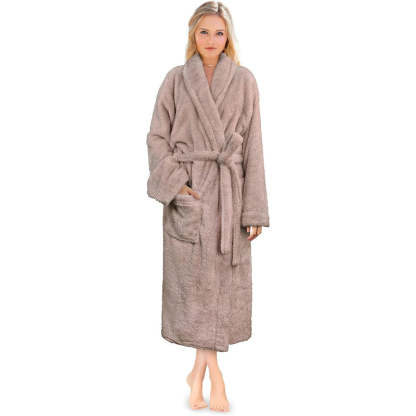 Fluffy Plush Soft Bathrobe-Original Pajamas