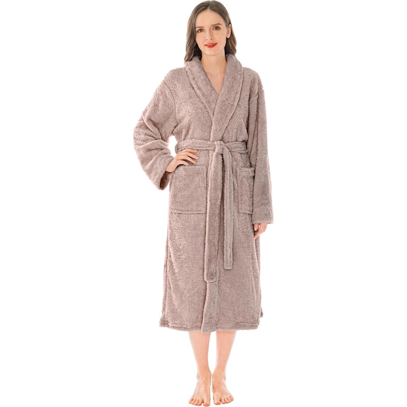 Fluffy Plush Soft Bathrobe-Original Pajamas