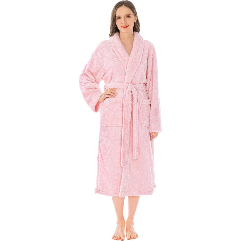 Fluffy Plush Soft Bathrobe-Original Pajamas