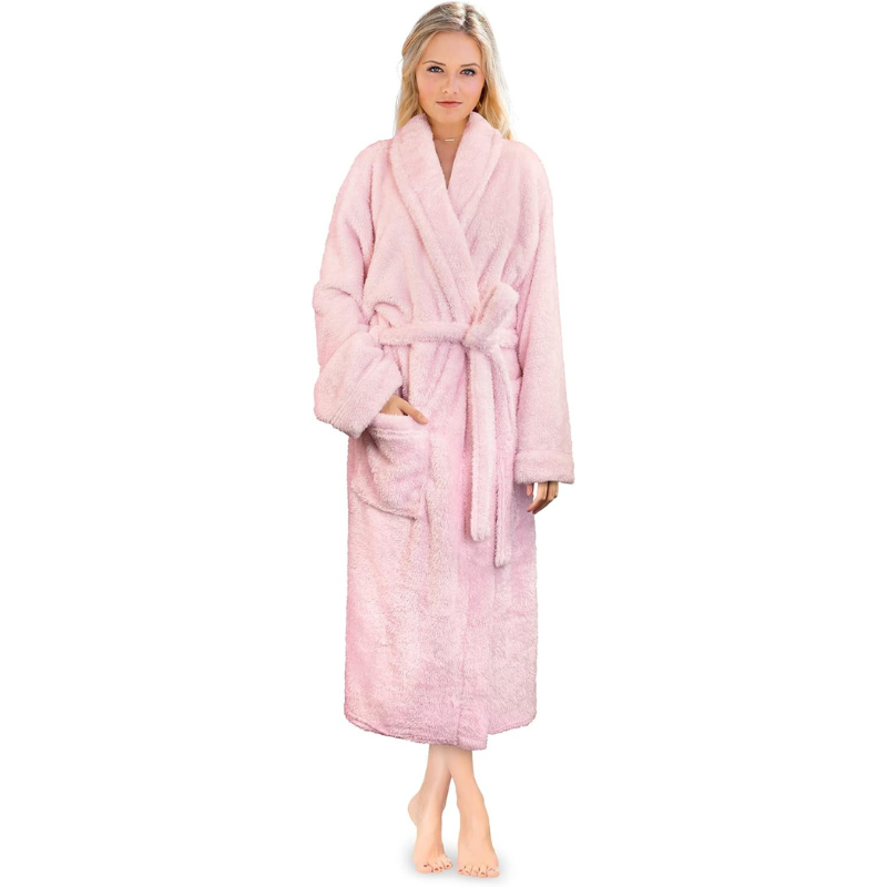 Fluffy Plush Soft Bathrobe-Original Pajamas