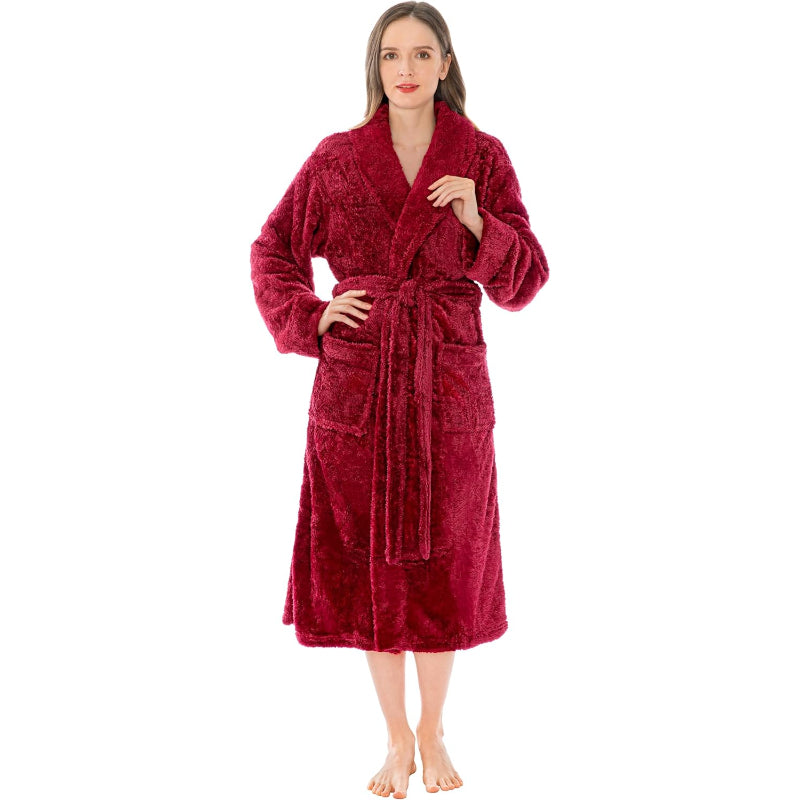 Fluffy Plush Soft Bathrobe-Original Pajamas