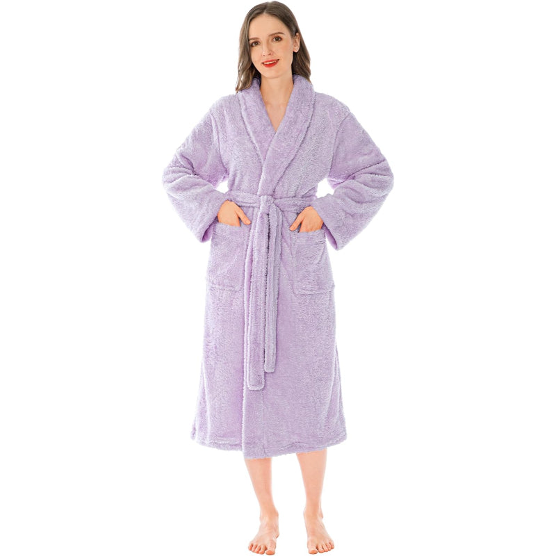 Fluffy Plush Soft Bathrobe-Original Pajamas
