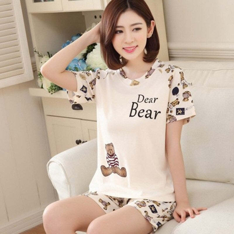 Women's Cartoon Comfortable Pajamas Set-Original Pajamas