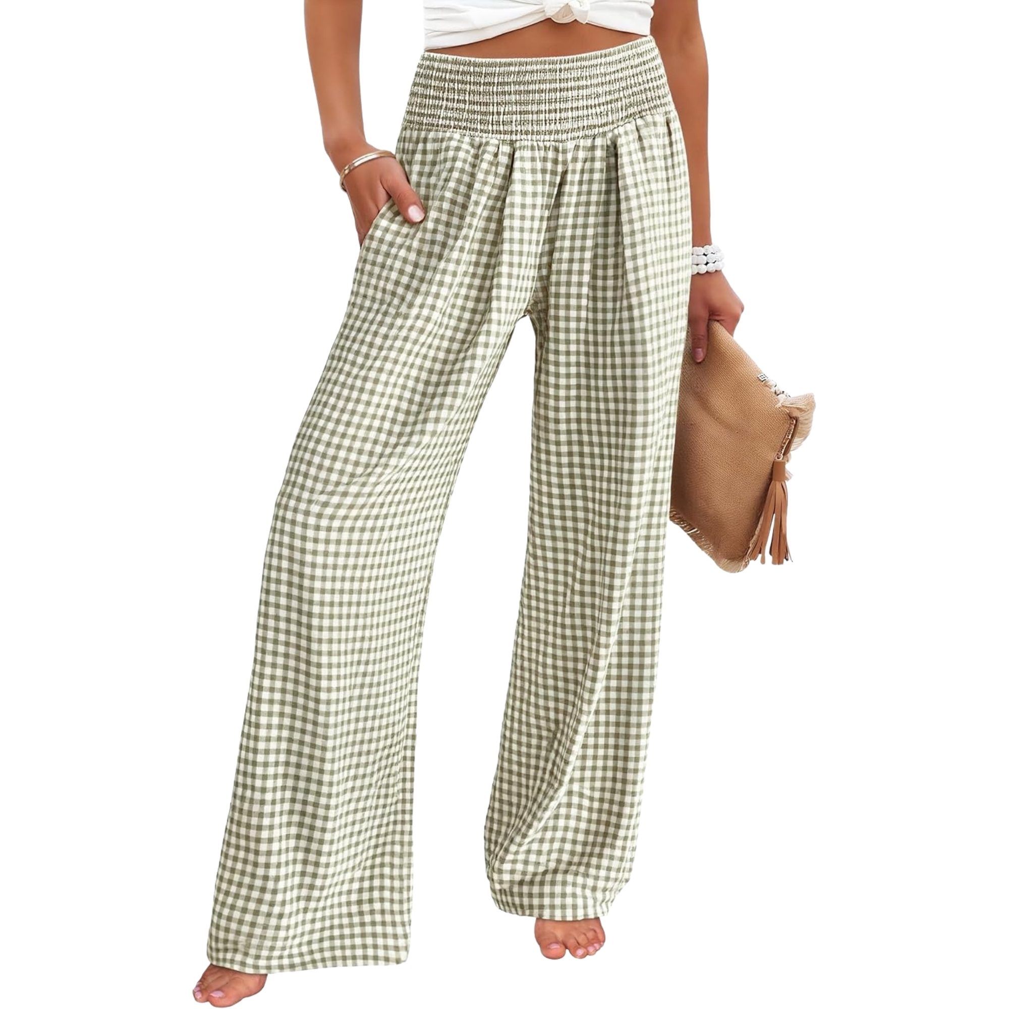 Casual Lounge Palazzo Pants With Striped Pattern