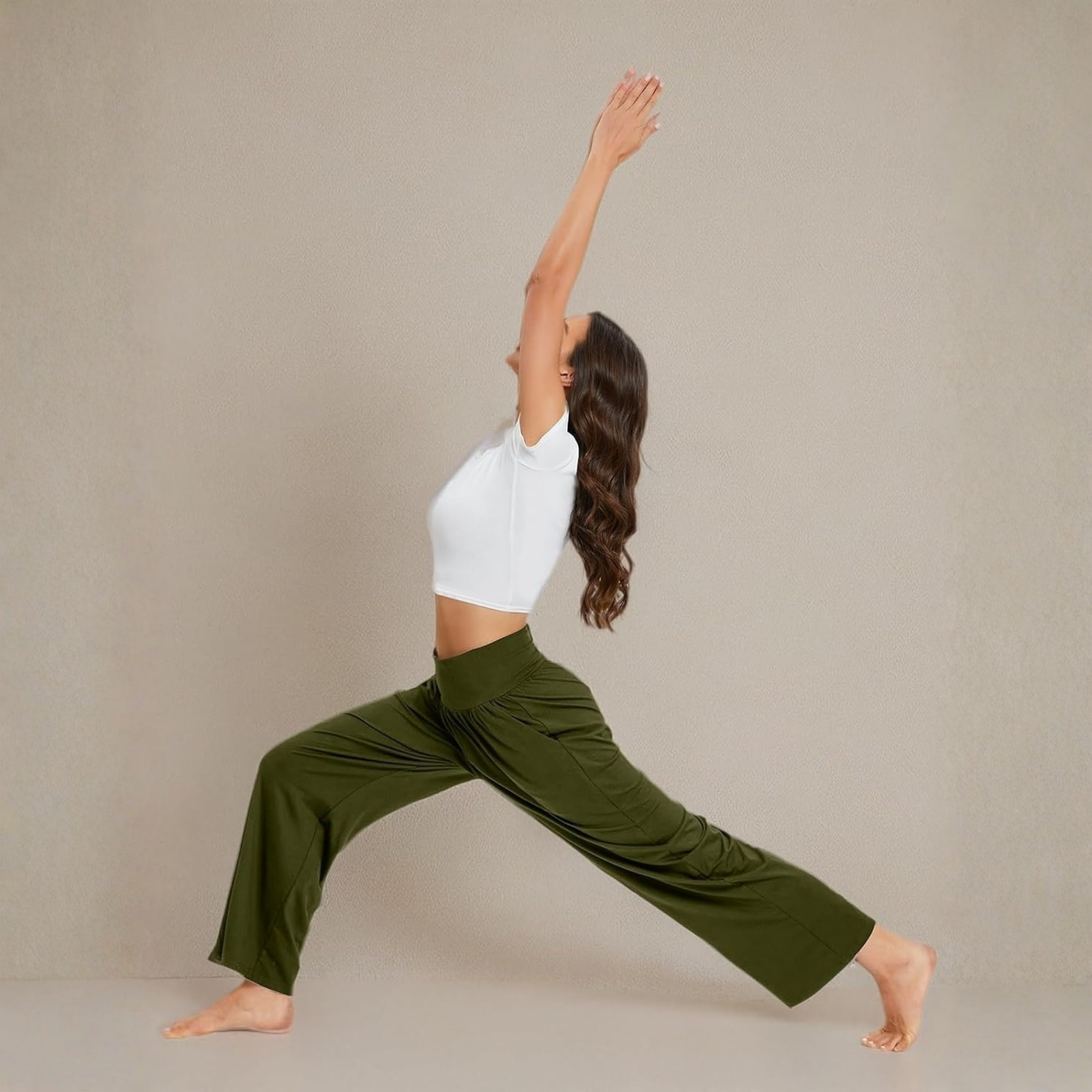 Casual Lounge Pants With Flowy Wide Design