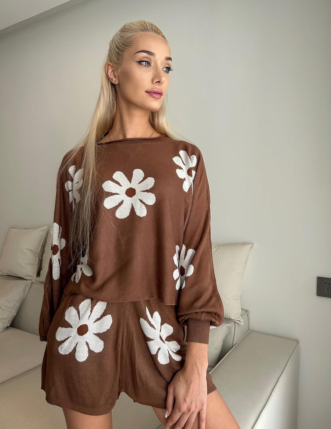 Casual 2 Piece Long Sleeve Pajamas Set-Original Pajamas