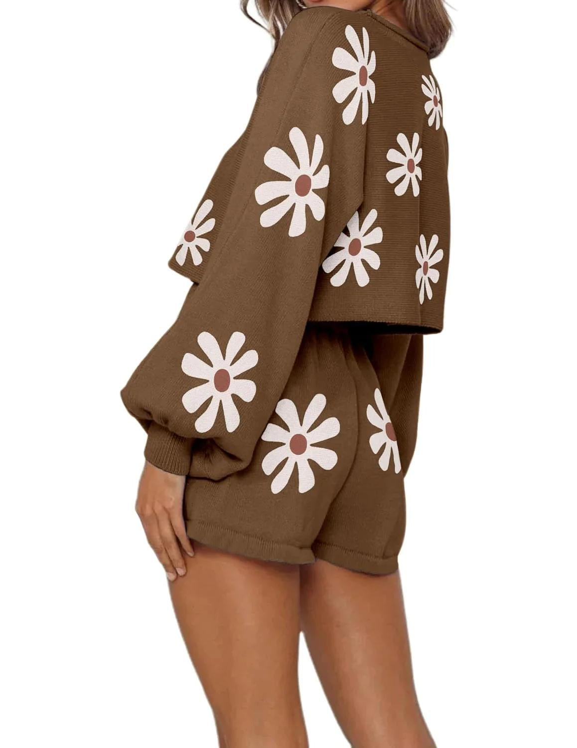 Casual 2 Piece Long Sleeve Pajamas Set-Original Pajamas