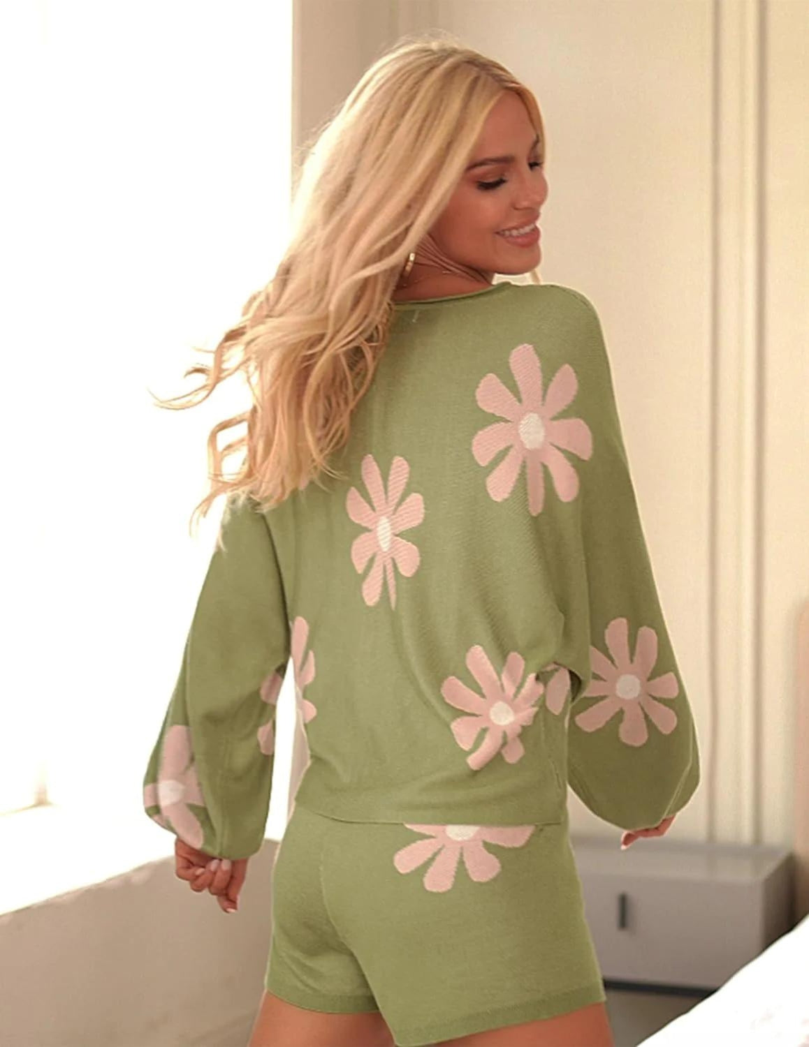 Casual 2 Piece Long Sleeve Pajamas Set-Original Pajamas