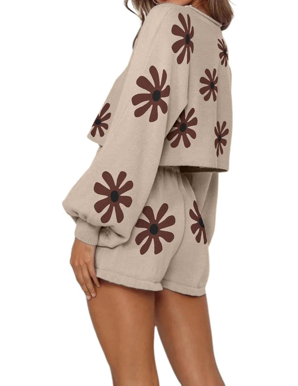 Casual 2 Piece Long Sleeve Pajamas Set-Original Pajamas