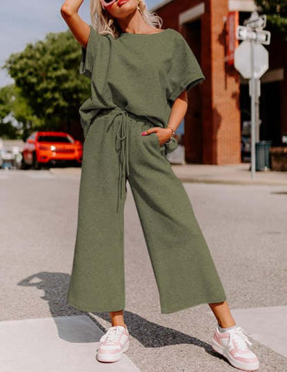 Casual 2 Piece Wide Length Outfits-Original Pajamas