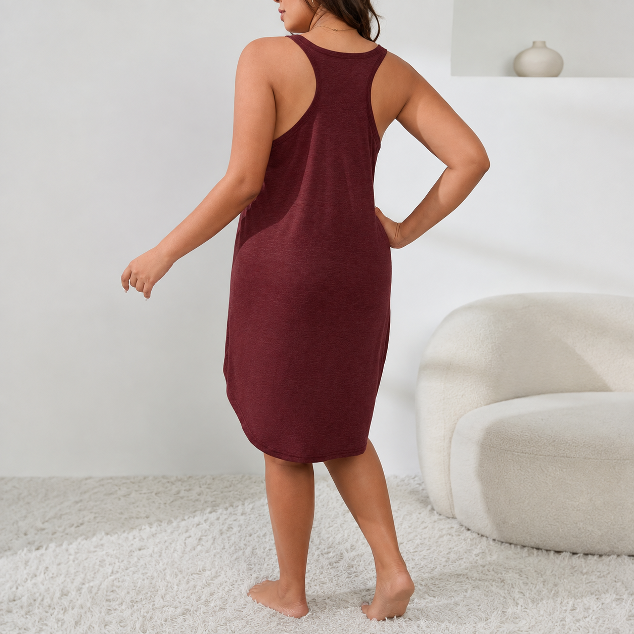 Casual Fitted Sleeveless Summer Dress For Women