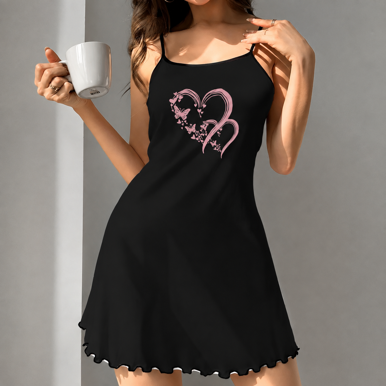 Soft Fitted Sleeveless Knit Nightwear For Women