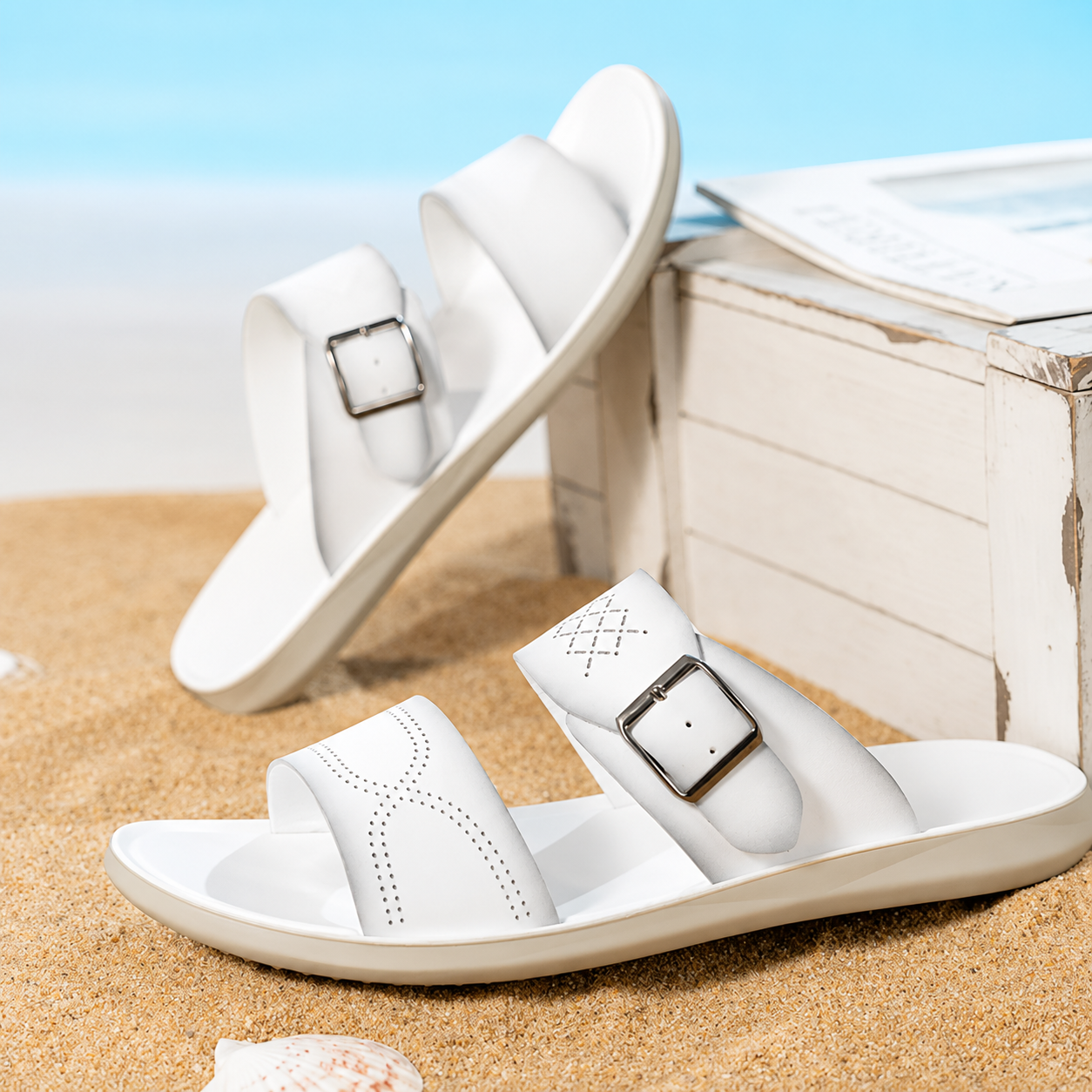 Casual Summer Non Slip Durable Outdoor Beach Slippers For Men