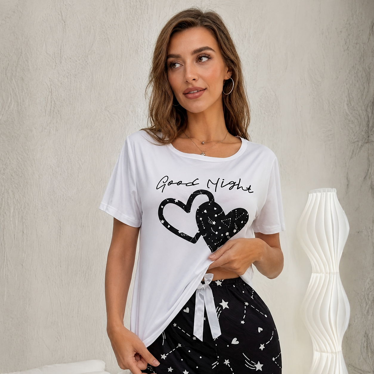 Cordate Printed Top For Women