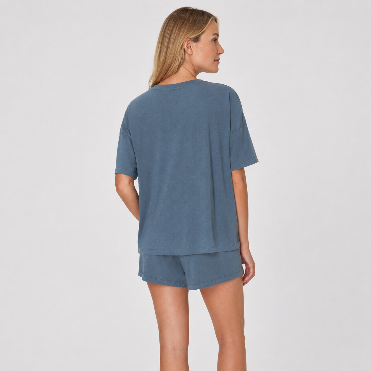 Cozy Sleepwear Set With T Shirt And Shorts For Women