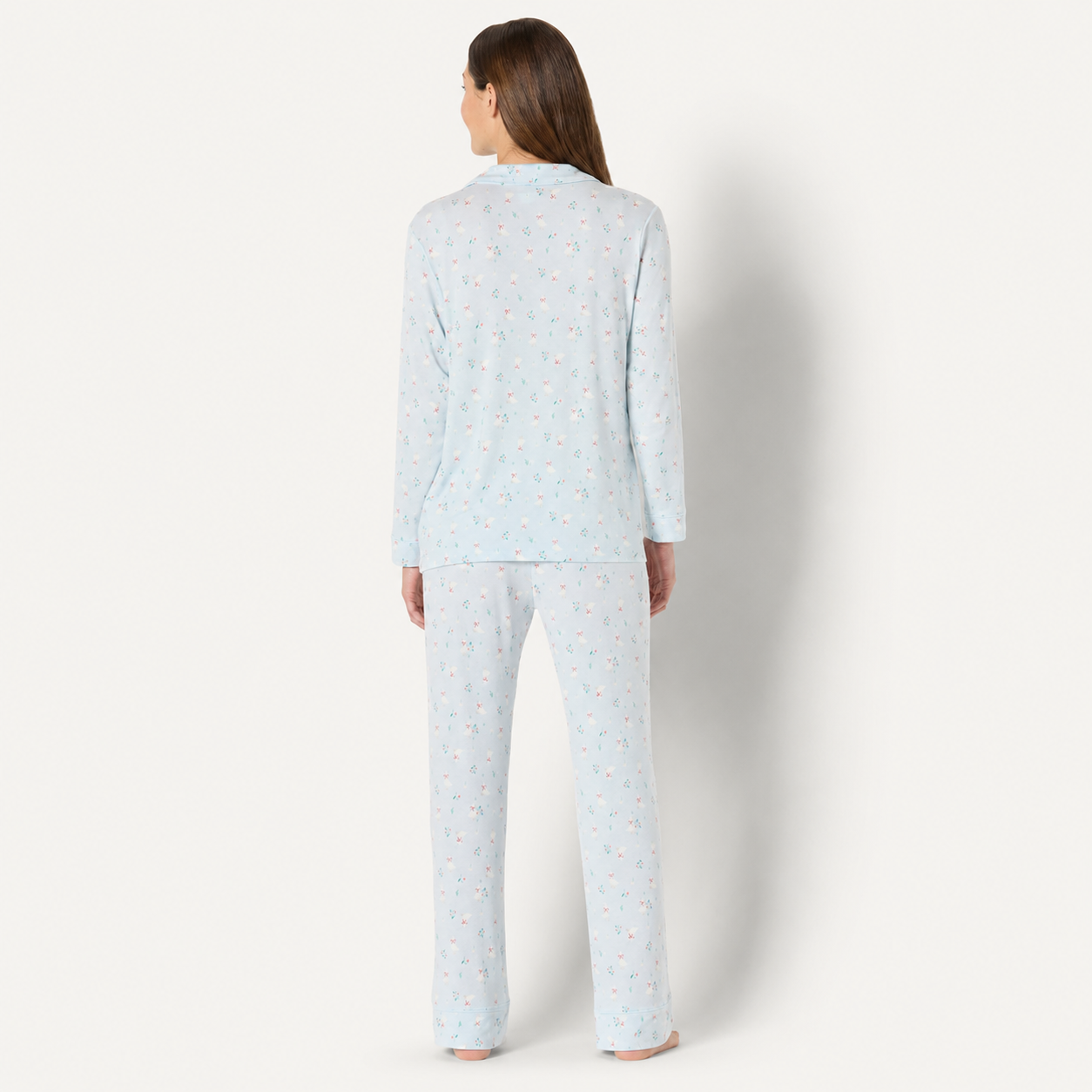 2 Pieces Matching Long Sleeve Pajama Set For Women