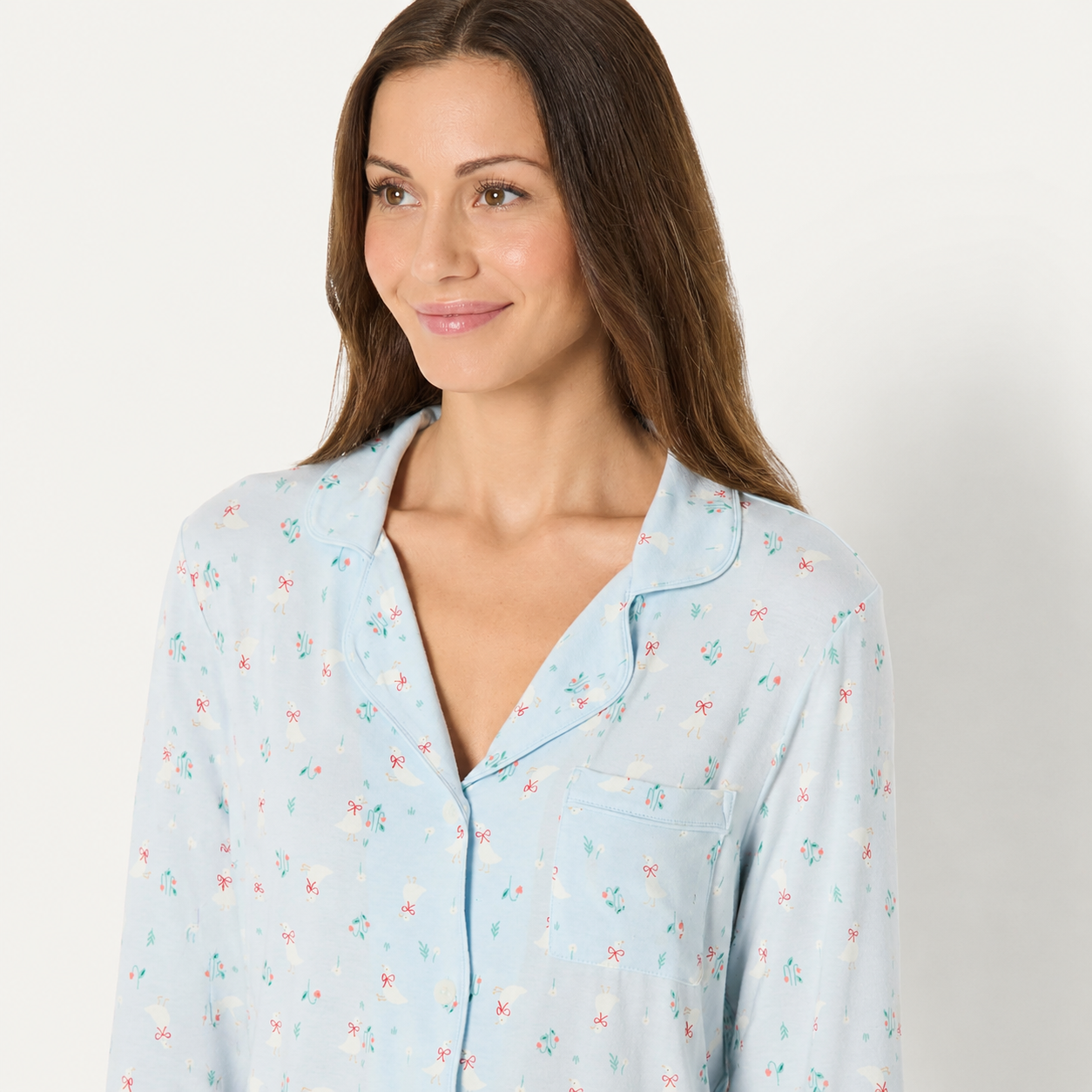 2 Pieces Matching Long Sleeve Pajama Set For Women