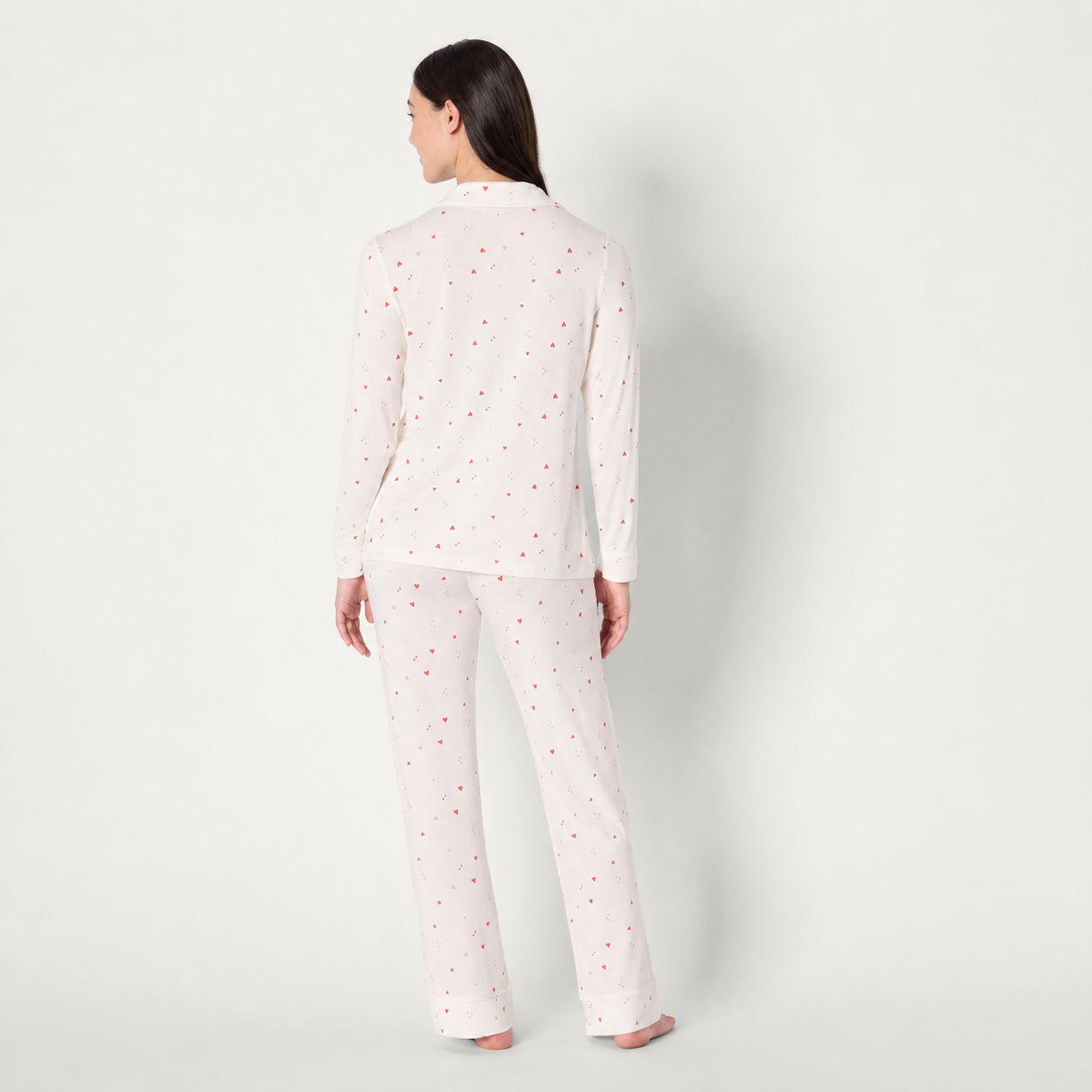 2 Pieces Matching Long Sleeve Pajama Set For Women