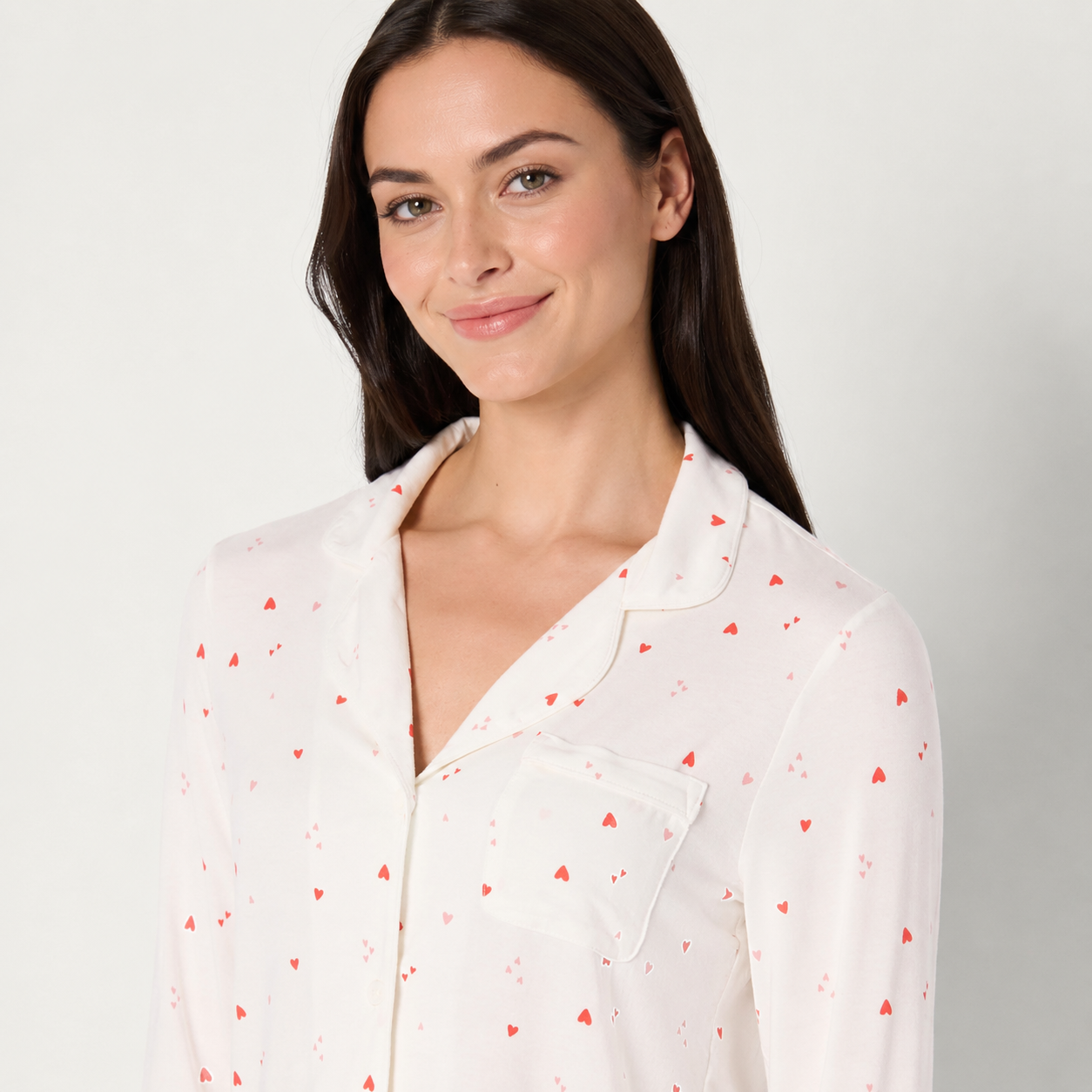 2 Pieces Matching Long Sleeve Pajama Set For Women