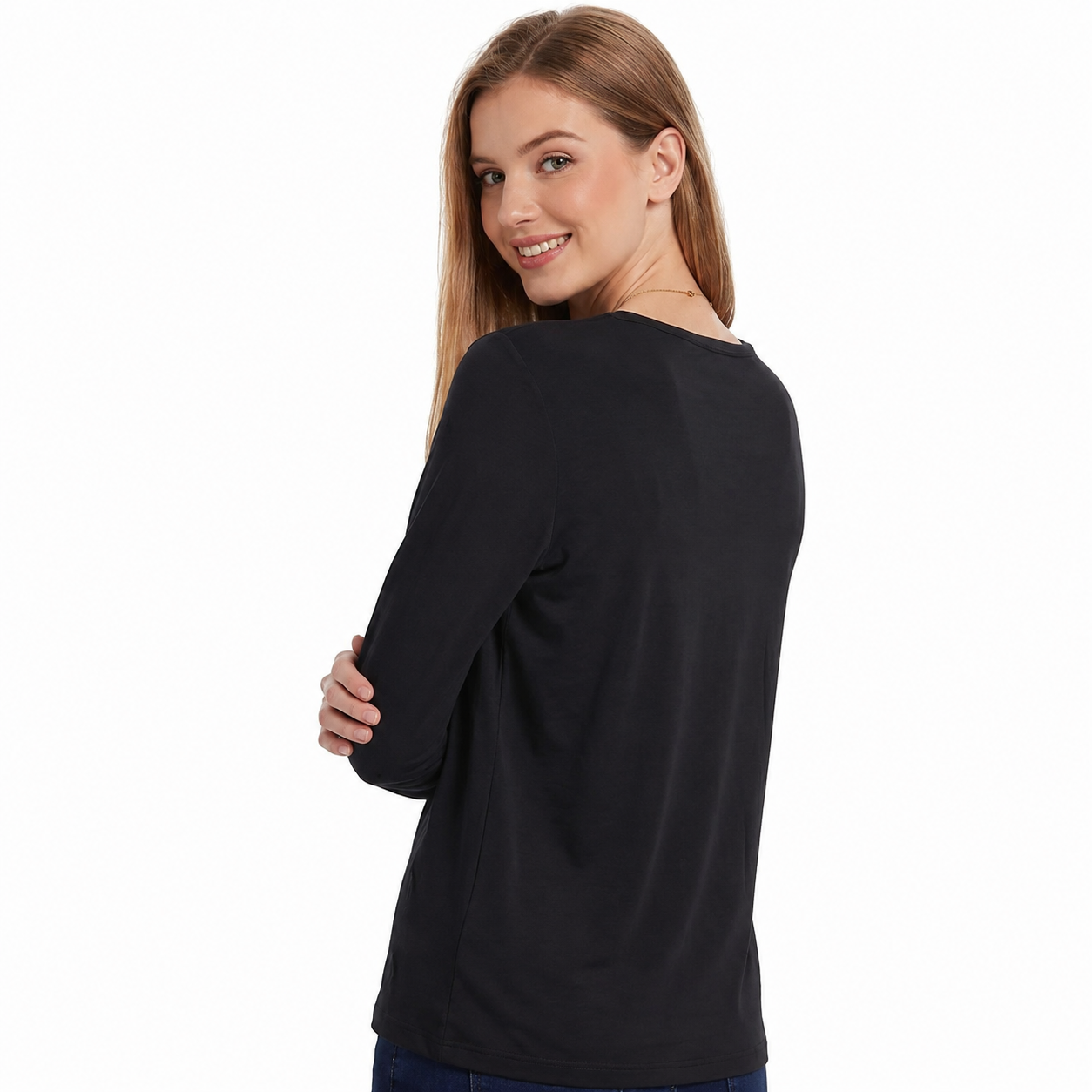 Casual Long Sleeve Pajama Top For Women