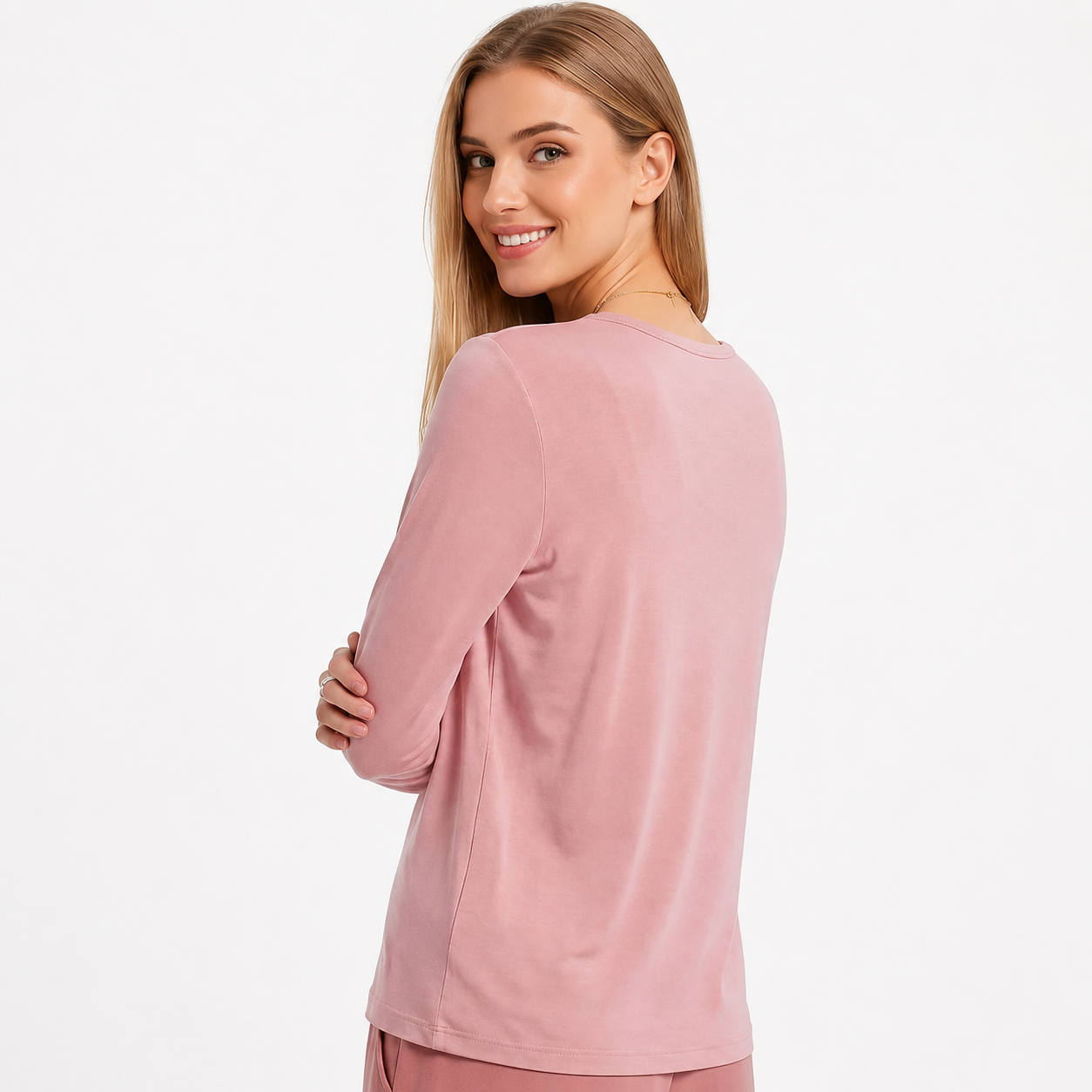 Casual Long Sleeve Pajama Top For Women