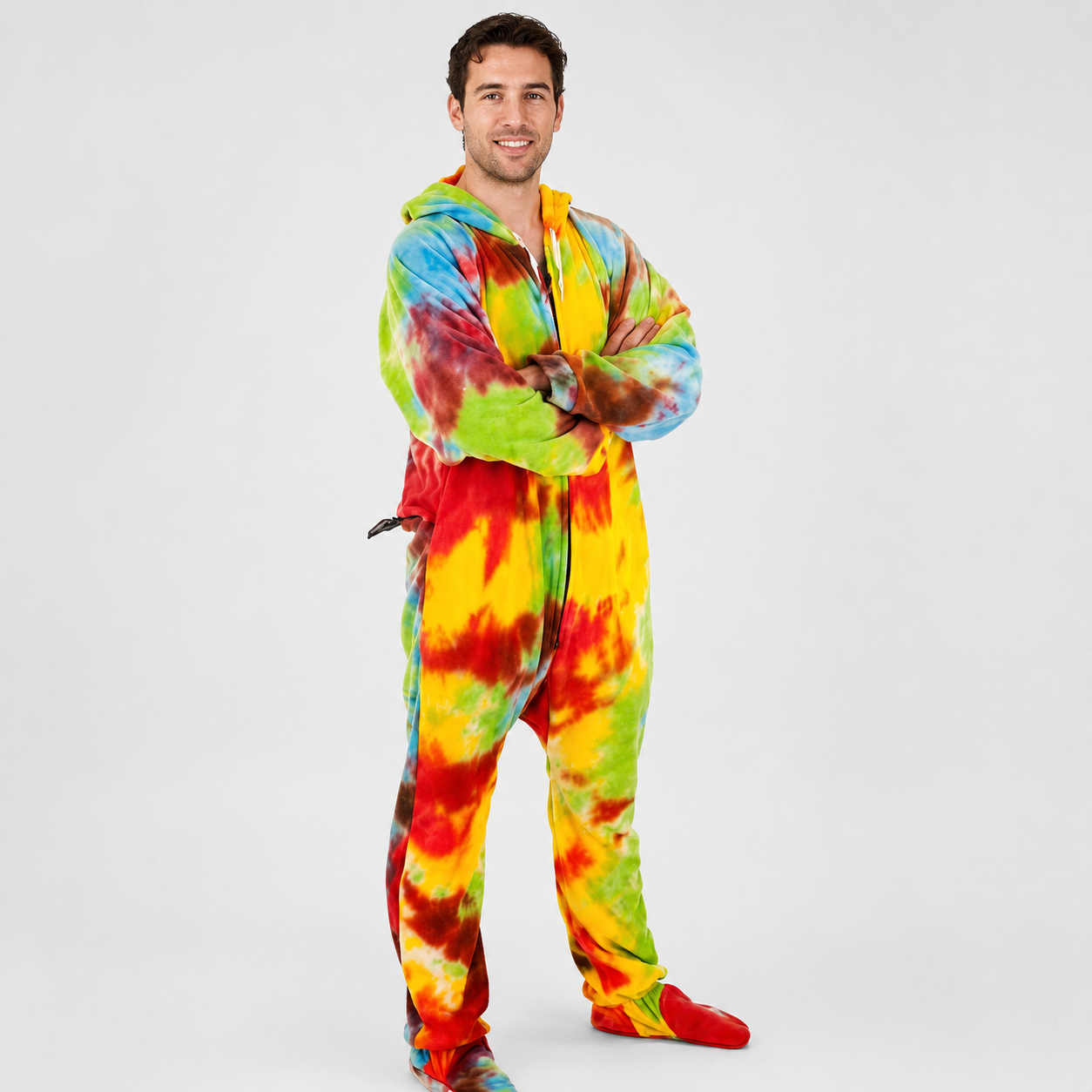 Hooded Fleece Lounge Pajama Onesie Jumpsuit For Men And Women