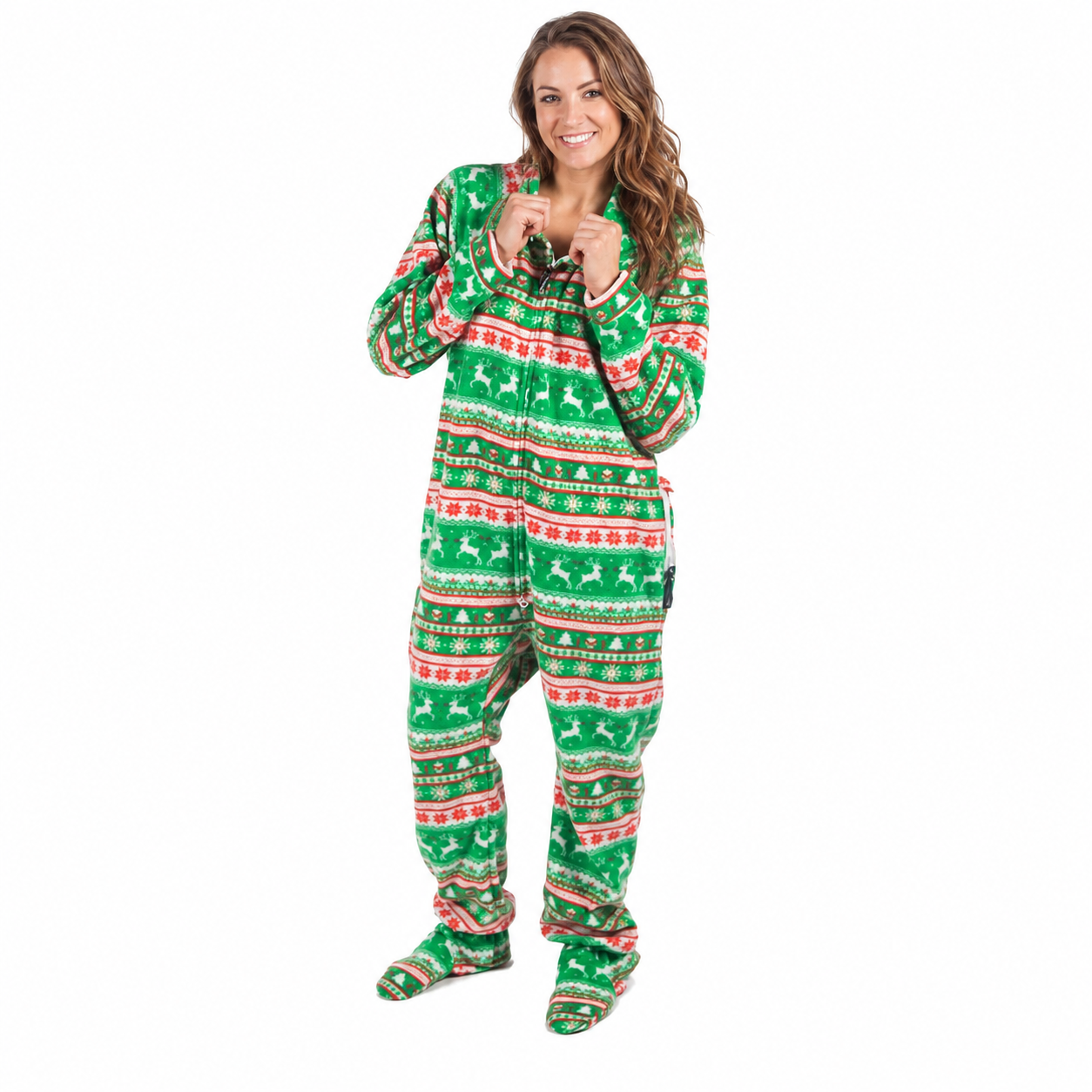 Hooded Fleece Lounge Pajama Onesie Jumpsuit For Men And Women