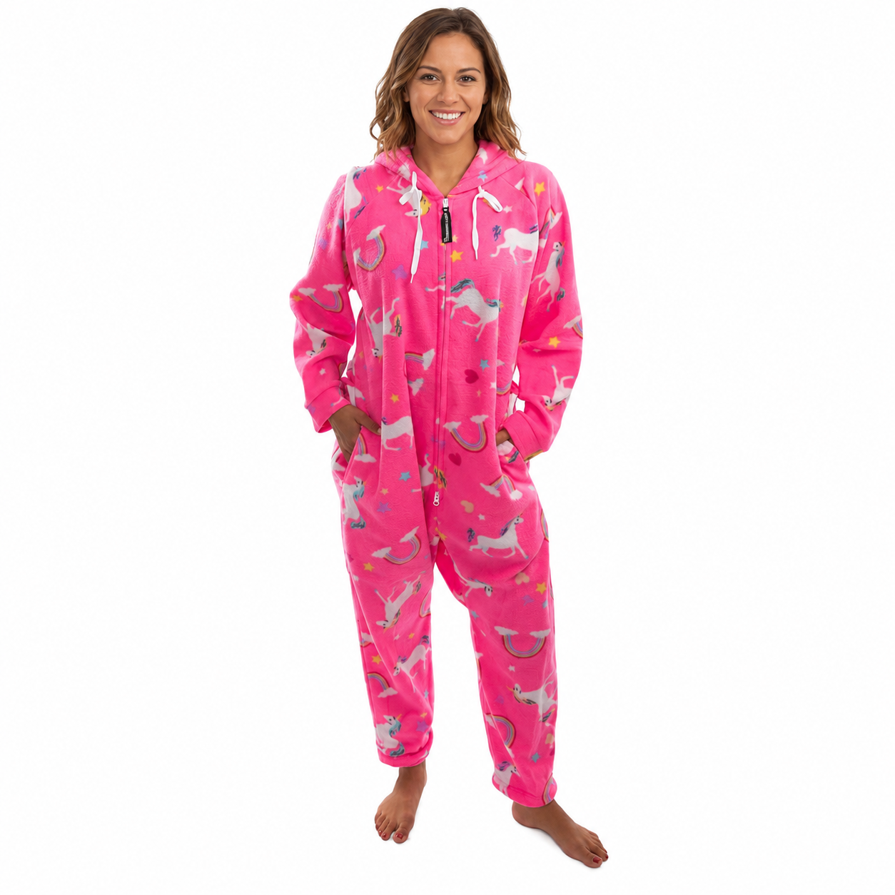 Hooded Fleece Lounge Pajama Onesie Jumpsuit For Men And Women
