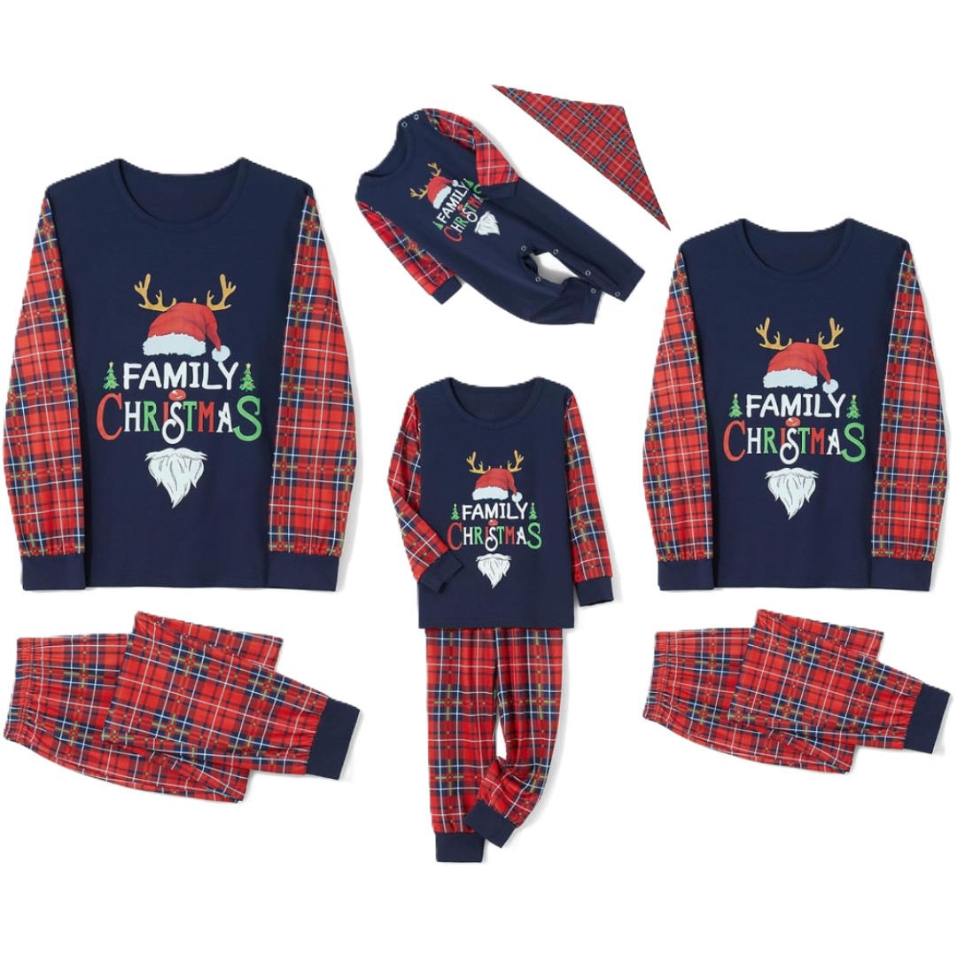 Christmas Crew Matching Family Pajamas Set Sleepwear