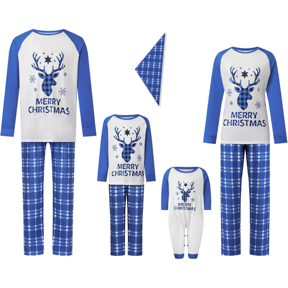 Christmas Crew Matching Family Pajamas Set Sleepwear