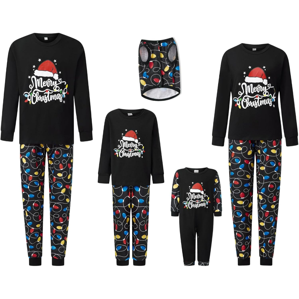 Christmas Crew Matching Family Pajamas Set Sleepwear