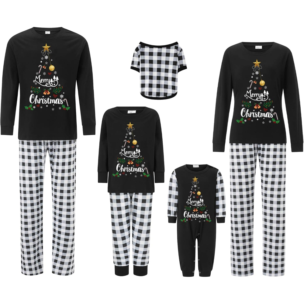 Christmas Crew Matching Family Pajamas Set Sleepwear