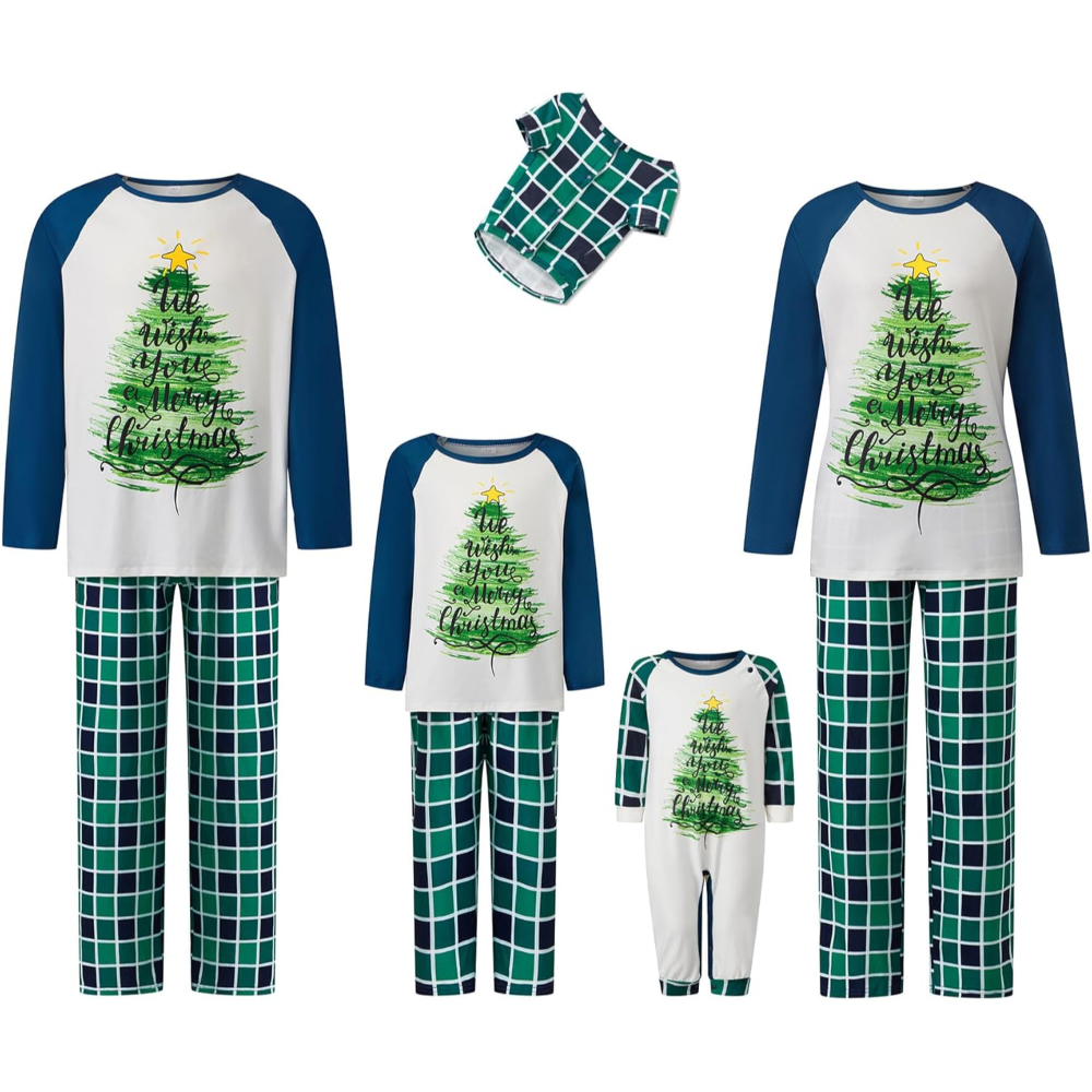 Christmas Crew Matching Family Pajamas Set Sleepwear