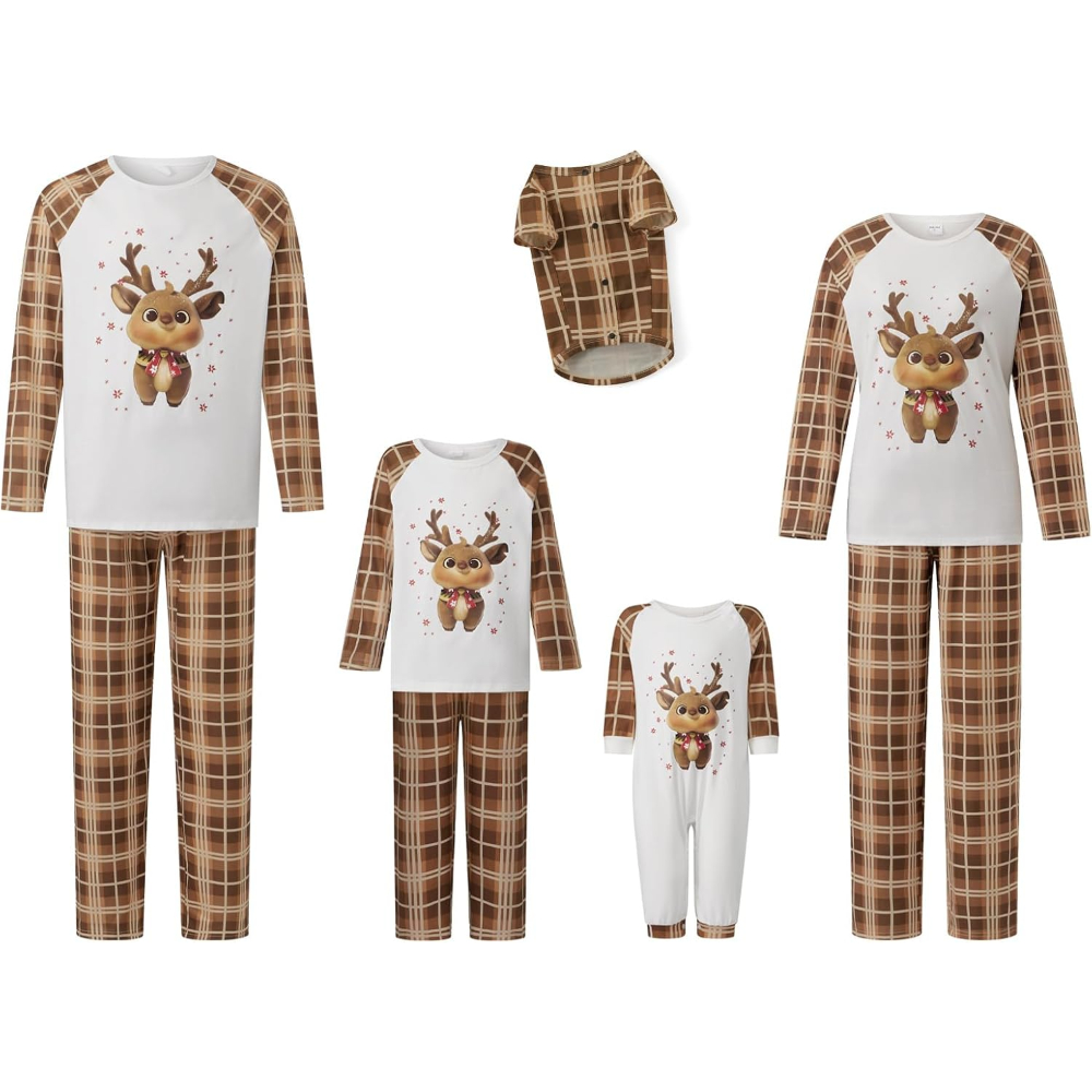Christmas Crew Matching Family Pajamas Set Sleepwear