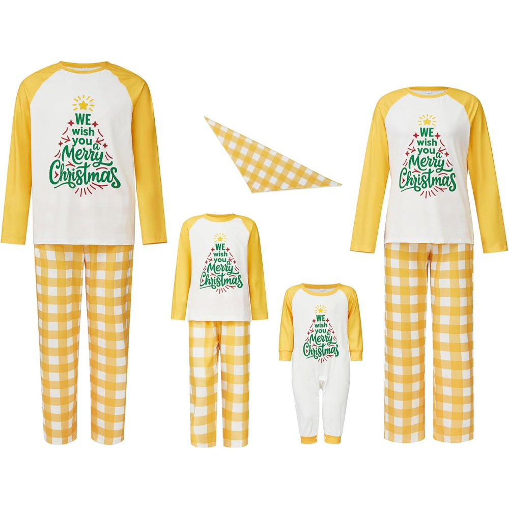 Christmas Crew Matching Family Pajamas Set Sleepwear