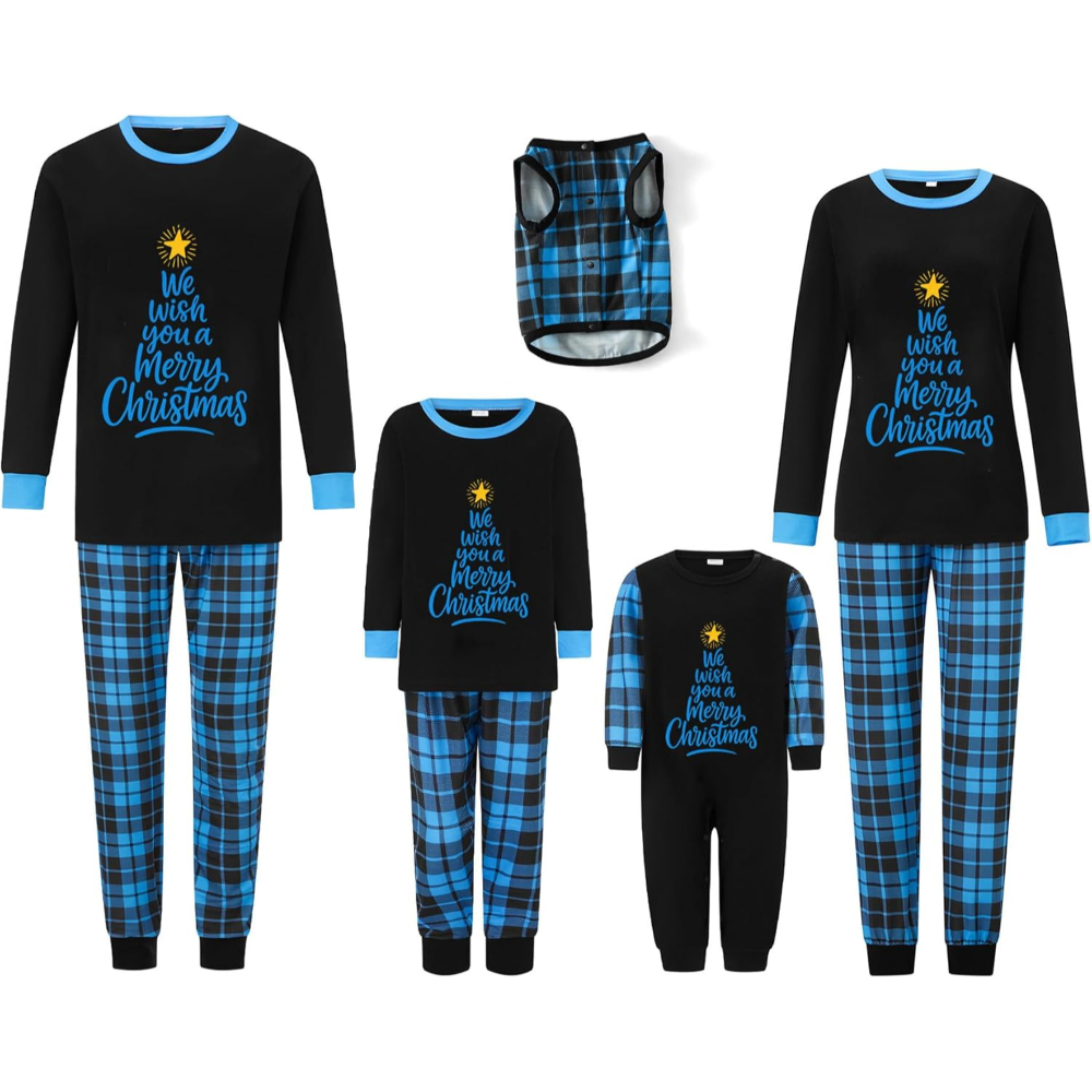 Christmas Crew Matching Family Pajamas Set Sleepwear