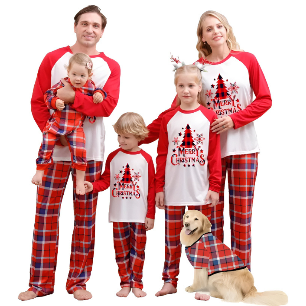 Christmas Design Family Nightwear Matching Pajama Set