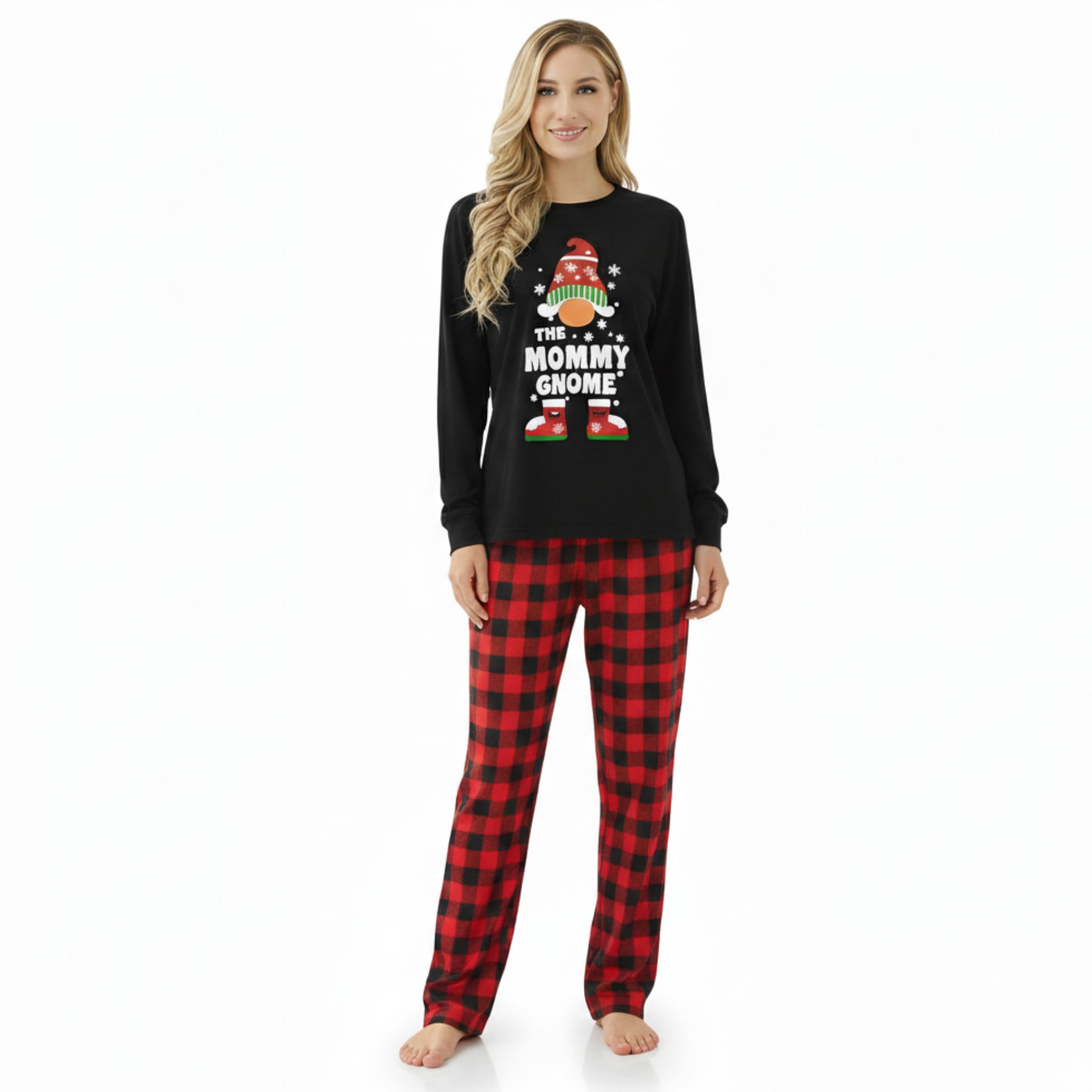 Christmas Gnome Graphic Family Matching Pajama Sets