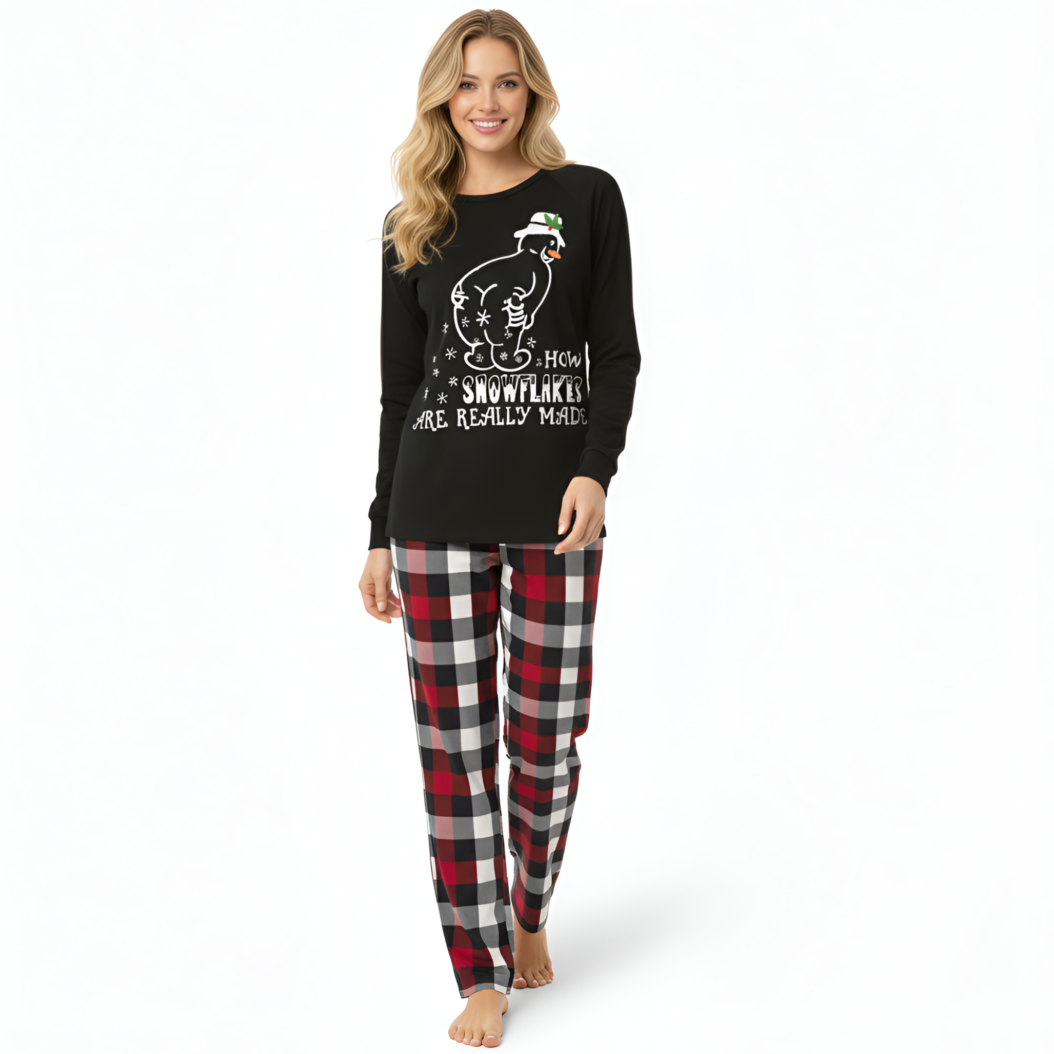 Christmas Red Black Plaid Family Matching Pajama Sets