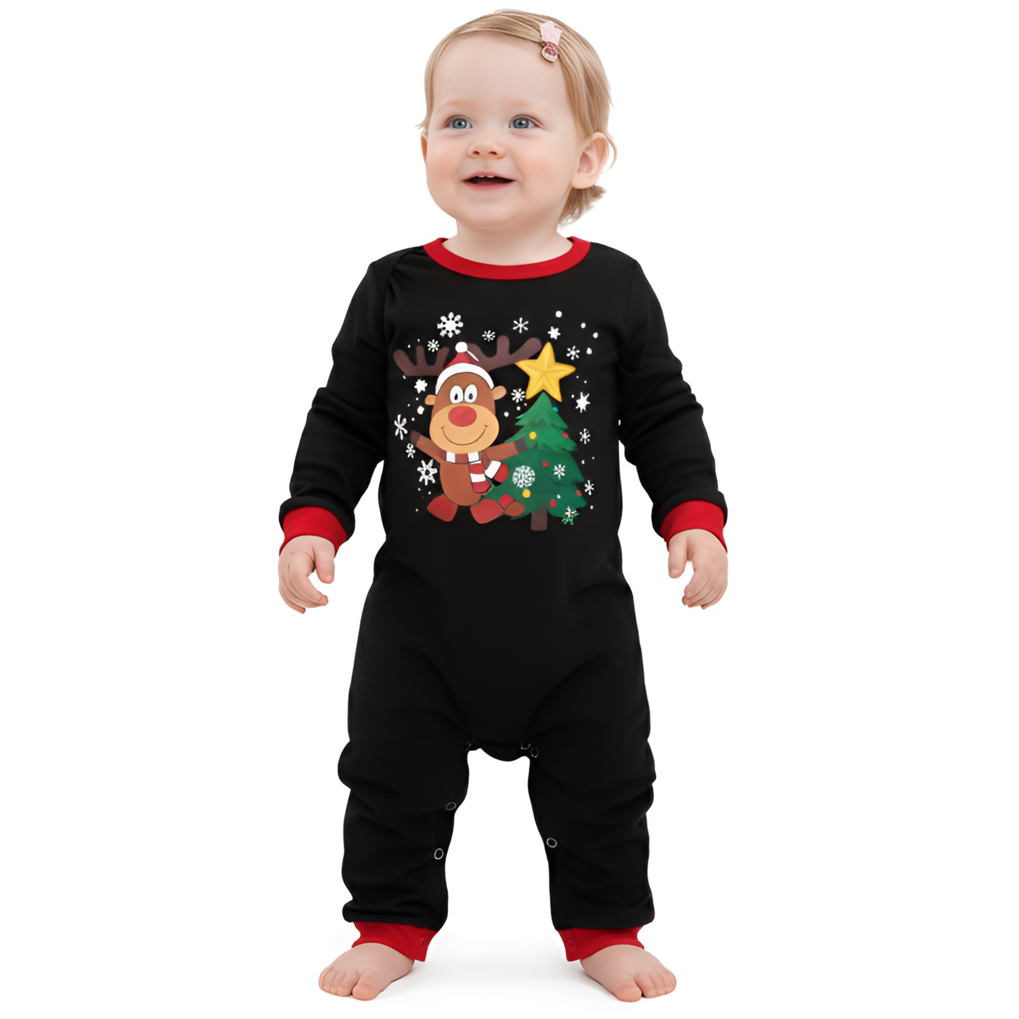 Christmas Reindeer Print Family Matching Pajama Sets