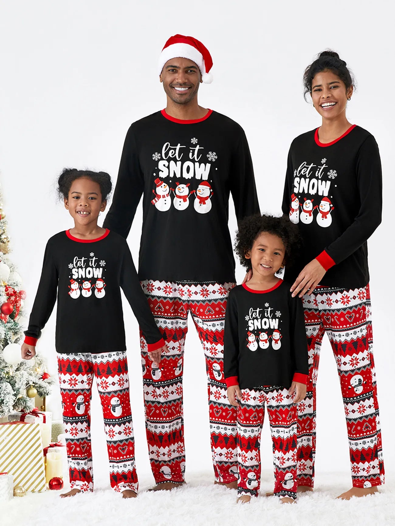 Let It Snow Christmas Family Matching Pajamas Set-Original Pajamas