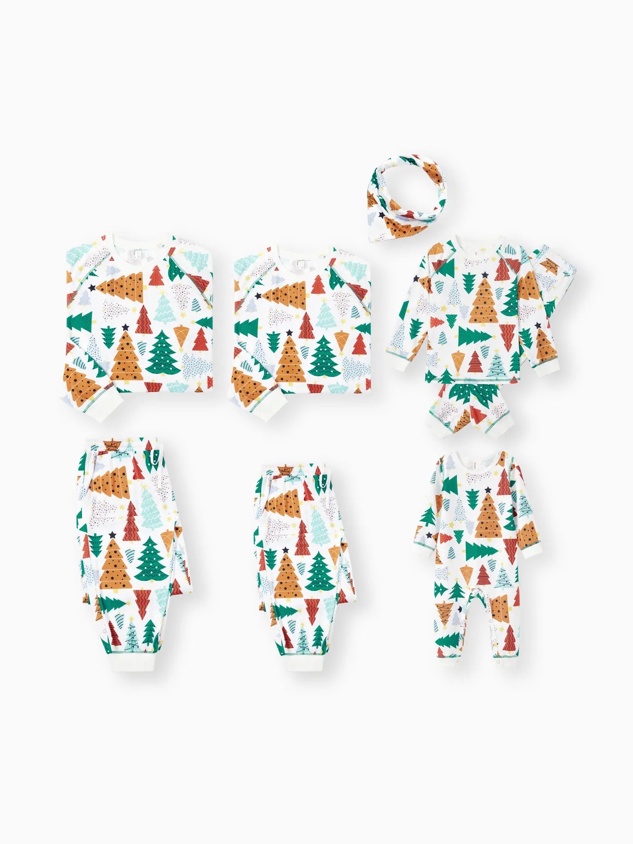 Christmas Tree Patterned Matching Family Set-Original Pajamas