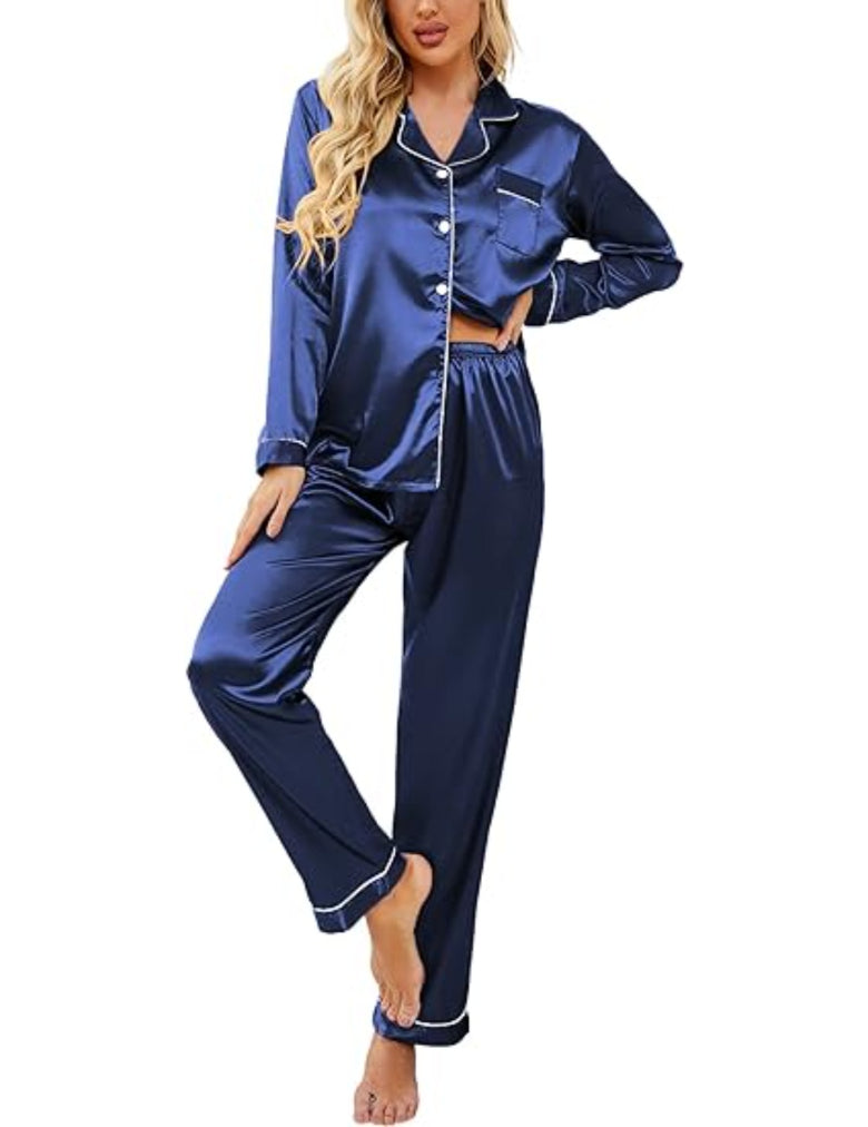 Classic Button Down Long Pajamas Set-Original Pajamas