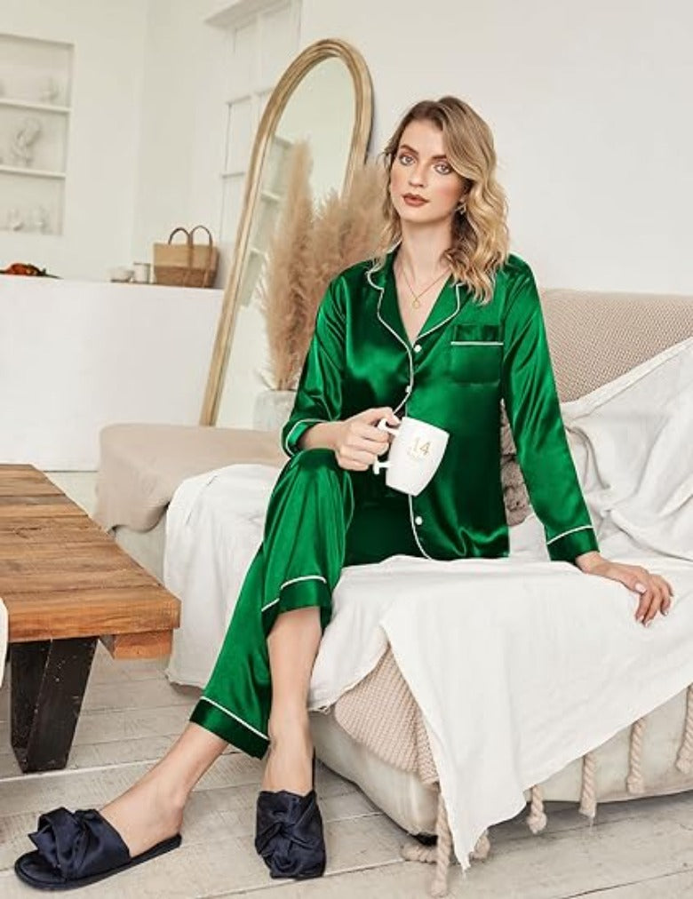 Classic Button Down Long Pajamas Set-Original Pajamas