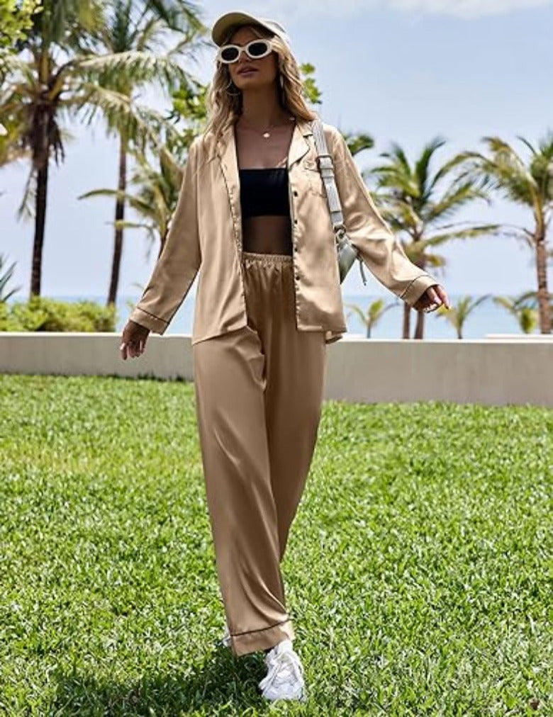 Classic Button Down Long Pajamas Set-Original Pajamas